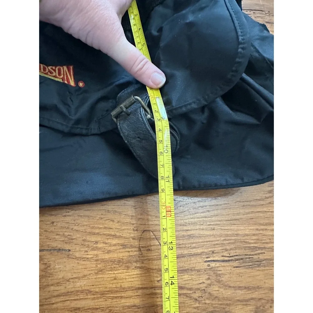 vtg 1990's black‎ harley davidson duffle bag